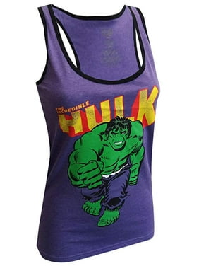 Marvel Womens Captain Marvel Retro Fighter Jet Plane Racerback Tank Top